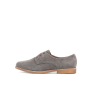 richelieu gris en cuir